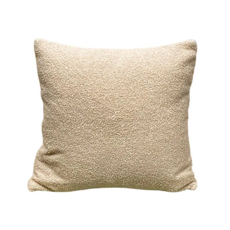 Plush Decorative Throw Pillow Cover 45x45cm – Soft Sofa Cushion Case for Living Room Home Décor Pillowcase