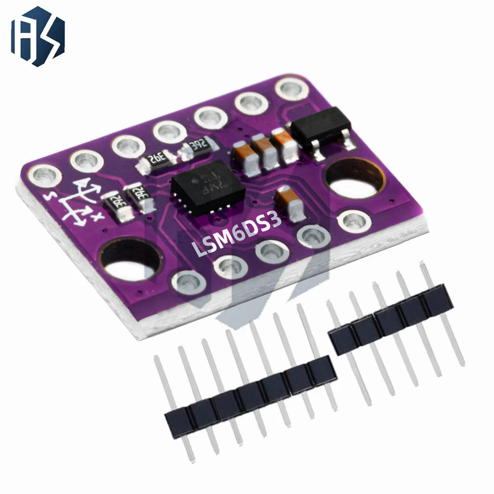 LSM6DS3 6-Axis IMU Breakout Board - 3D Accelerometer, Gyroscope & Temperature Sensor with SPI/I2C Interface, 1–20PCS