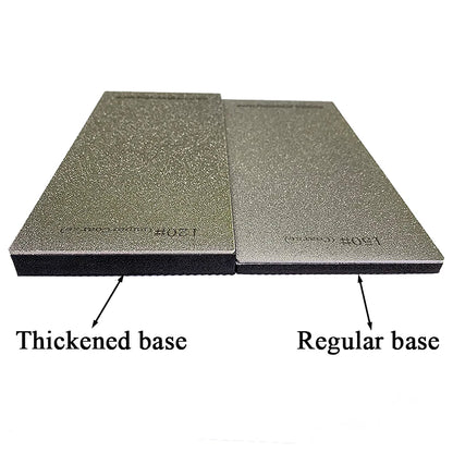 Thickened Non-Slip Diamond Knife Sharpener – 15° Kitchen Whetstone & Leather Polishing System