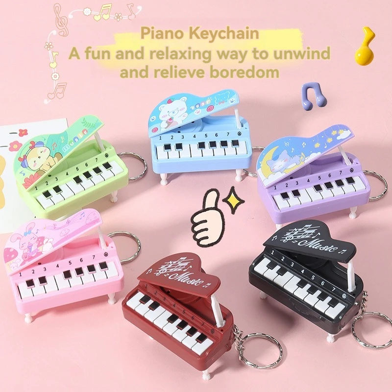 Mini Desktop Piano Keychain - Cute Colorful Music Game Pendant and Educational Toy for Kids, Easter Gift
