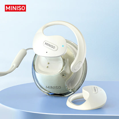 MINISO X15Pro Translator Bluetooth Earphones — Wireless Headset for Travel & Office, 5.4 AI Translation, ASMR App Compatible
