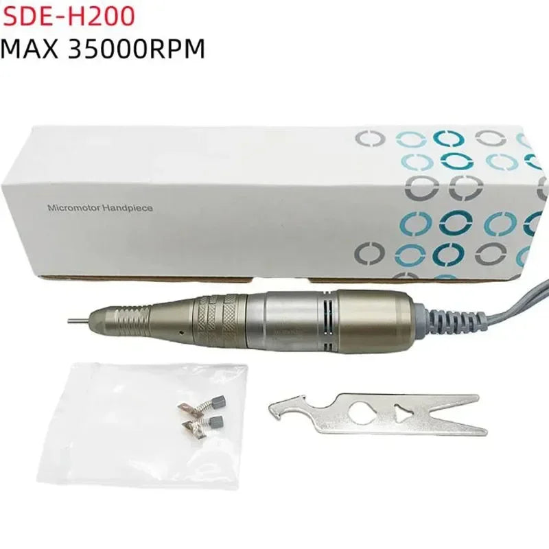 65W Electric Nail Drill BT Marathon Champion-3 – Micromotor Control Box DC30V, 35000RPM, H200 Handle Milling Machine for Manicure
