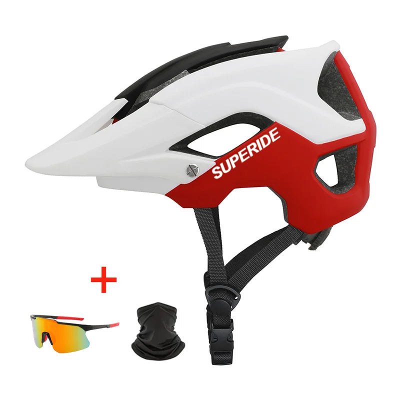 SUPERIDE Outdoor Cycling Helmet - Breathable Ultralight XC MTB Bicycle Helmet, Integrally-Molded Mountain & Road Bike Safety Gear