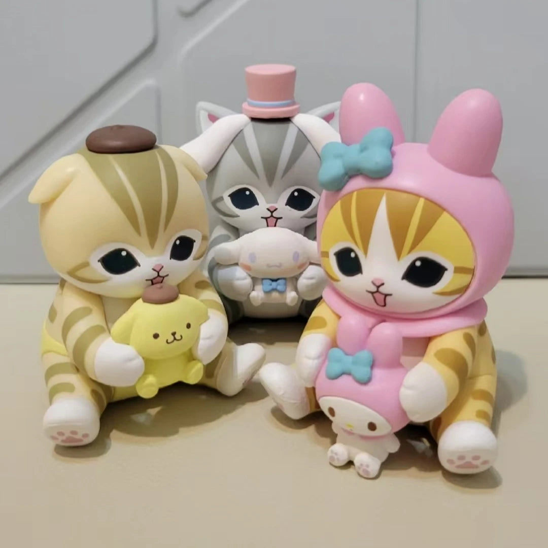 Mofusand Shark Cat Blind Box - Cute Fish Vinyl Doll Toy Display Collectible Figure