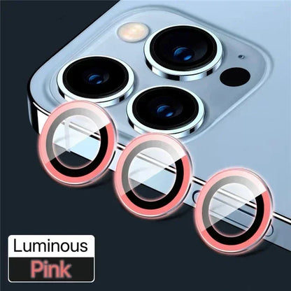 3PCS Metal Camera Lens Protector - Tempered Glass Cover for iPhone 11 12 13 14 15 Pro Max & Plus