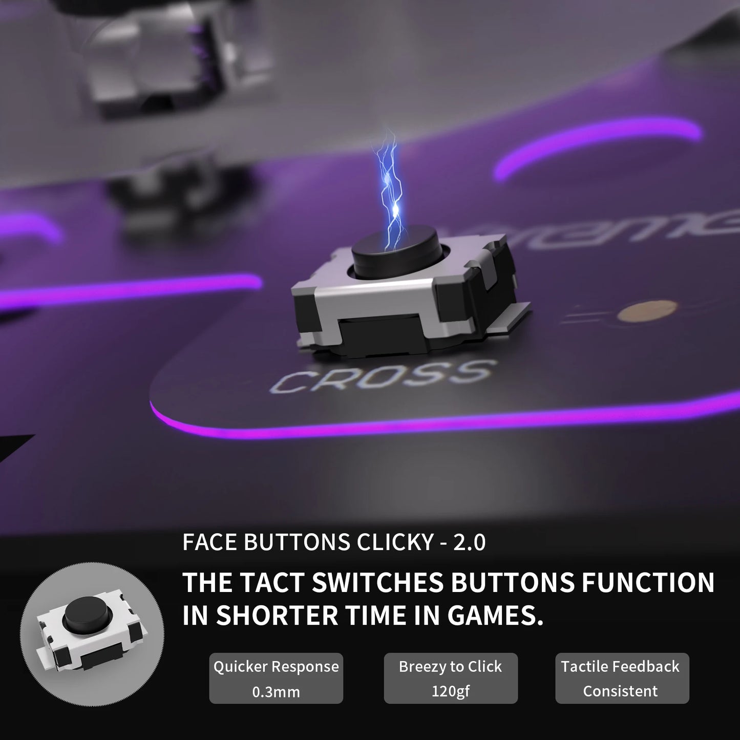 eXtremeRate Whole Clicky Kit V2 for PS5 – Shoulder, Face, D-Pad Buttons & Micro Switch Hair Trigger Upgrade