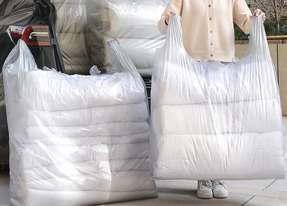 10PCS Large Plastic Storage Bags — Thick Moving & Organizer Bags for Clothes, Toys, Bedding, Duvets