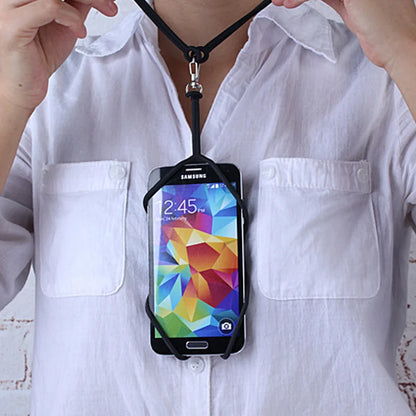 Silicone Cell Phone Lanyard Holder - Adjustable Neck Lanyards for Most Smartphones - Hands-Free Convenience