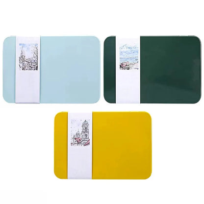Potentate A6 Watercolor Postcard Book – 300gsm Rough Cotton Paper in Tin Box for Travel Sketching & Art