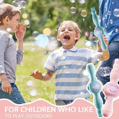 Smoke Bubble Machine & Fog Wand – Portable Magic Bubble Blower for Parties with Water Bottles