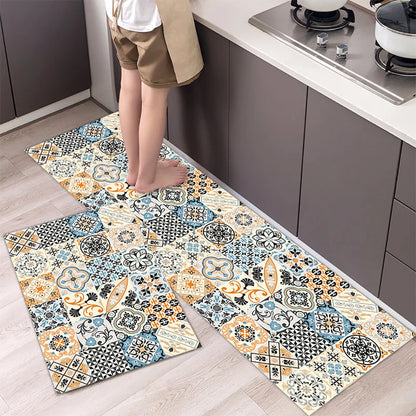 Absorbent Non-Slip Kitchen Mat – Printed Area Rug for Hallway, Living Room, Bedroom & Entrance