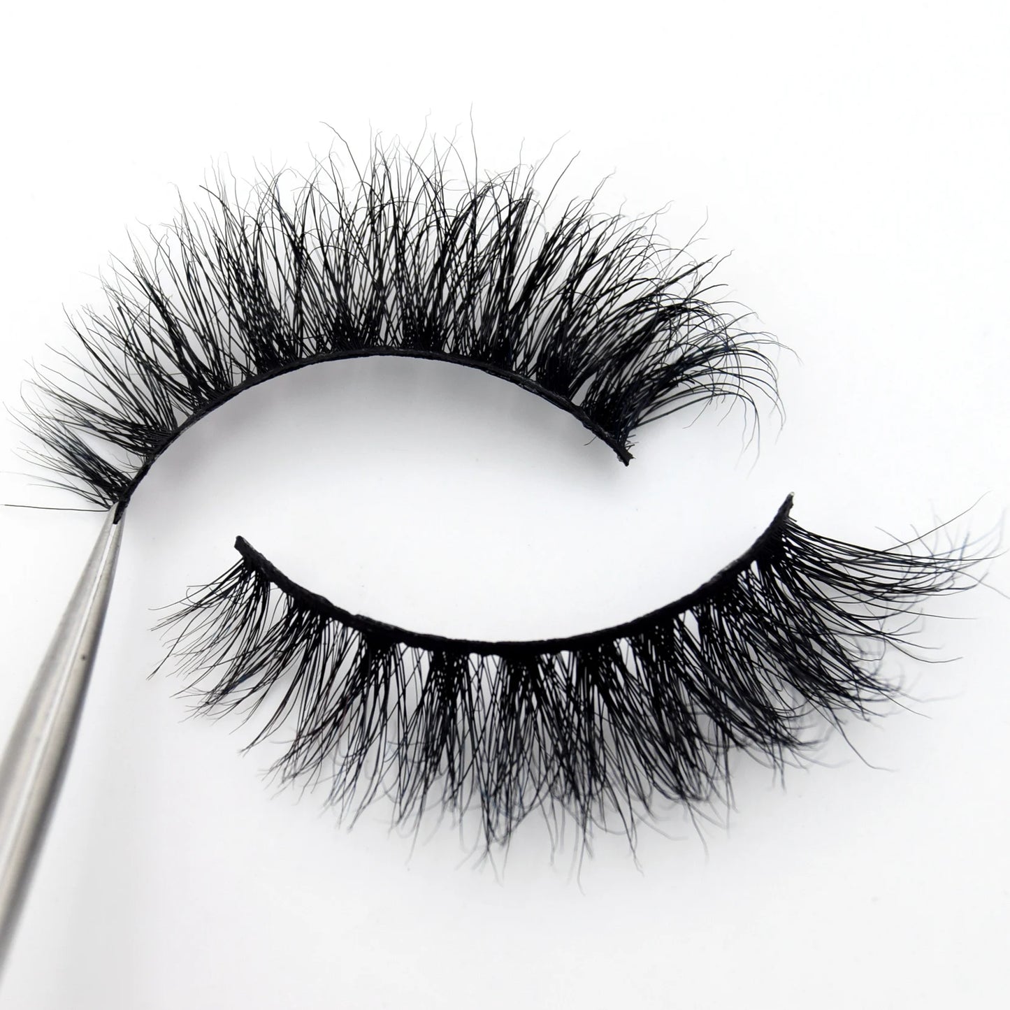 Visofree 3D Mink Eyelashes – Thick Handmade Full Strip Cruelty-Free False Lashes for Makeup M56