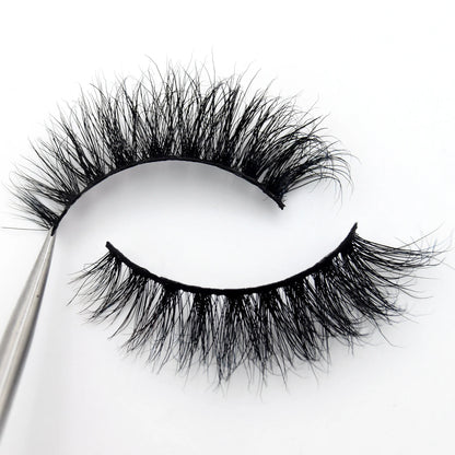 Visofree 3D Mink Eyelashes – Thick Handmade Full Strip Cruelty-Free False Lashes for Makeup M56