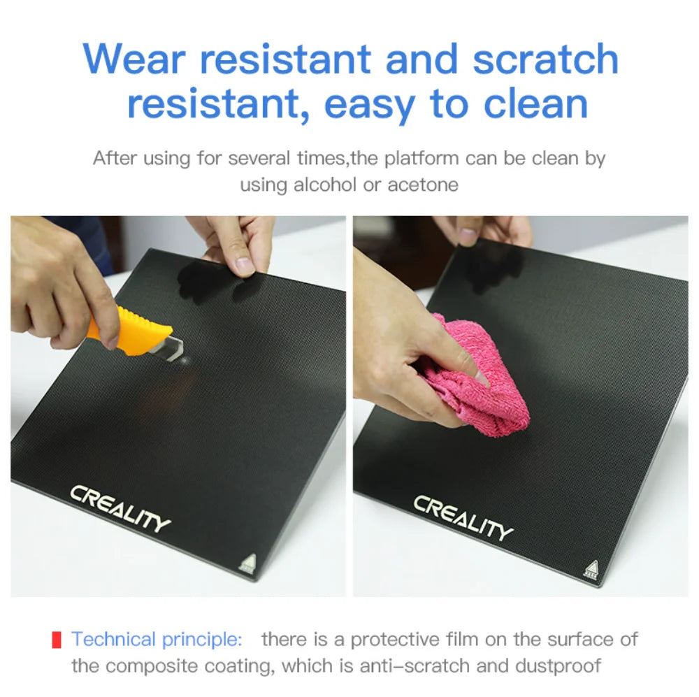 Creality Ender 3 Tempered Glass Bed — Upgraded 3D Printer Build Surface 235x235x4mm for Ender 3/3 Pro/3 V2