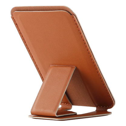 Phone Wallet Stick-On Card Holder – 3M Adhesive Credit Card Slot with Folding Kickstand for Phone Case