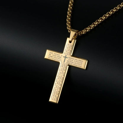 New Black Pillar Necklace for Men & Women, Trendy Stainless Steel 3D Bar Chain, Party Jewelry & Couple Gifts