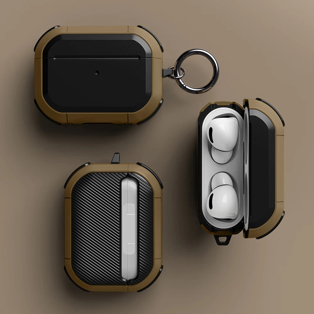 TPU Protective Case with Keychain for AirPods Pro 2nd Gen (2023) – Compatible with AirPods 1/2/3