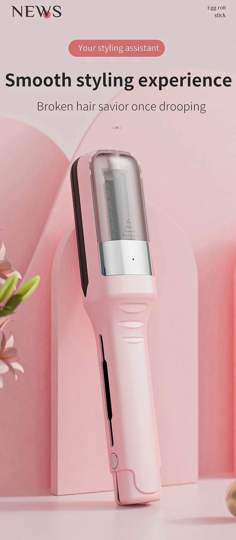 Cordless Hair Ends Trimmer – Professional Automatic Split End Remover for Dry, Damaged, Brittle Hair