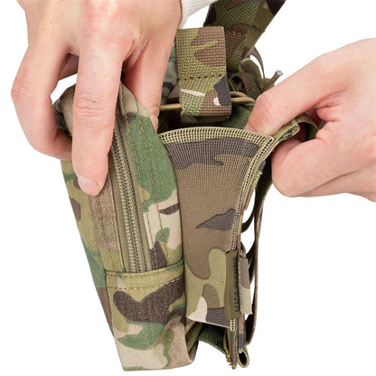 Tactical MOLLE Triple Magazine Pouch – Open-Top Universal Cartridge Holder & Accessories Bag