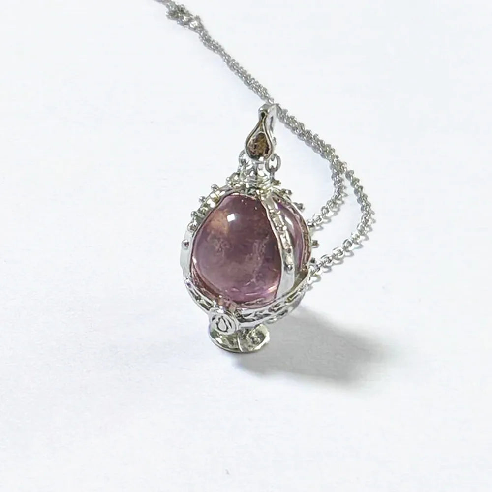 Puella Magi Madoka Magica Cosplay Necklace – Kaname Madoka & Akemi Homura Soul Gem Crystal Pendant Choker Jewelry