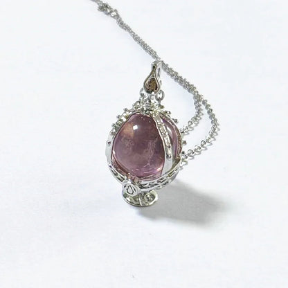 Puella Magi Madoka Magica Cosplay Necklace – Kaname Madoka & Akemi Homura Soul Gem Crystal Pendant Choker Jewelry