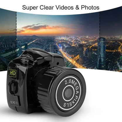 Y2000 Mini Camera — Portable Ultra-Small Audio & Video Recorder, Sport DV DVR Security & Surveillance Camcorder