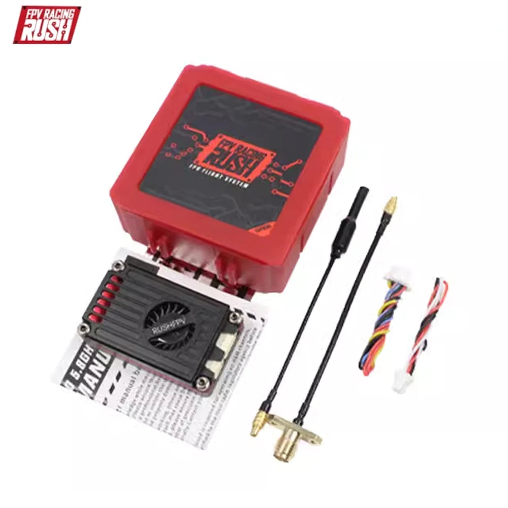 RUSH MAX SOLO 5.8GHz 2.5W VTX Video Transmitter - 48CH/37CH, CVBS PAL/NTSC, Includes Antenna for RC FPV Long Range Fixed-Wing Drones
