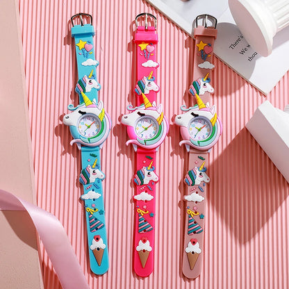 Cartoon Silicone Gift Watch for Kids – Cute Colorful Wristwatch for Boys and Girls