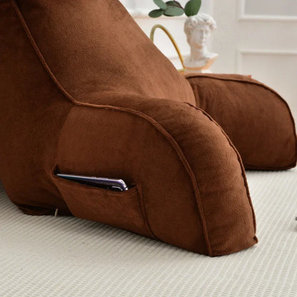 Ultra Soft Memory Foam Reading Pillow – Office & Sofa Back Cushion, Lumbar Support for Bedside & Backrest Relief