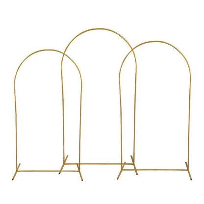 Gold Party Decor Arch Stand - 4FT to 7.2FT Balloon Frame & Backdrop Bracket for Weddings and Events