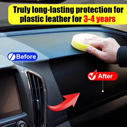 Car Plastic Restorer Coating – Exterior Rubber & Trim Cleaner for Black Shine, Refreshing & Protective Finish