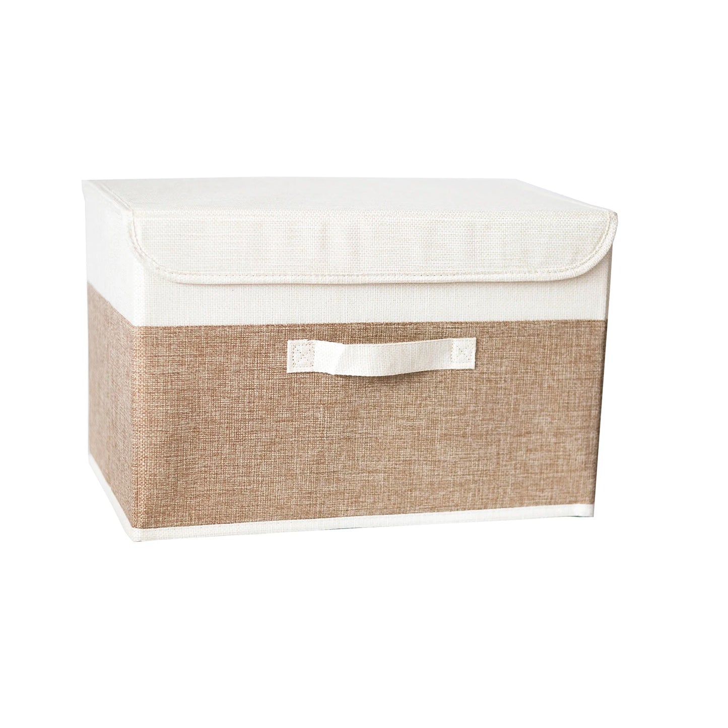 Washable Cotton Linen Folding Storage Box – CD, Toy & Laundry Organizer with Lid