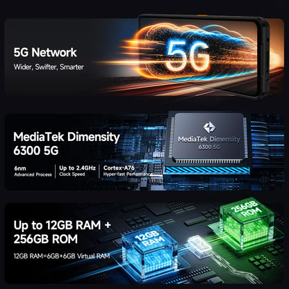 Ulefone Armor 25T Pro 5G Rugged Smartphone – Thermal Imaging, Night Vision, Android 14, 64MP Camera, NFC, Waterproof, 33W Charging