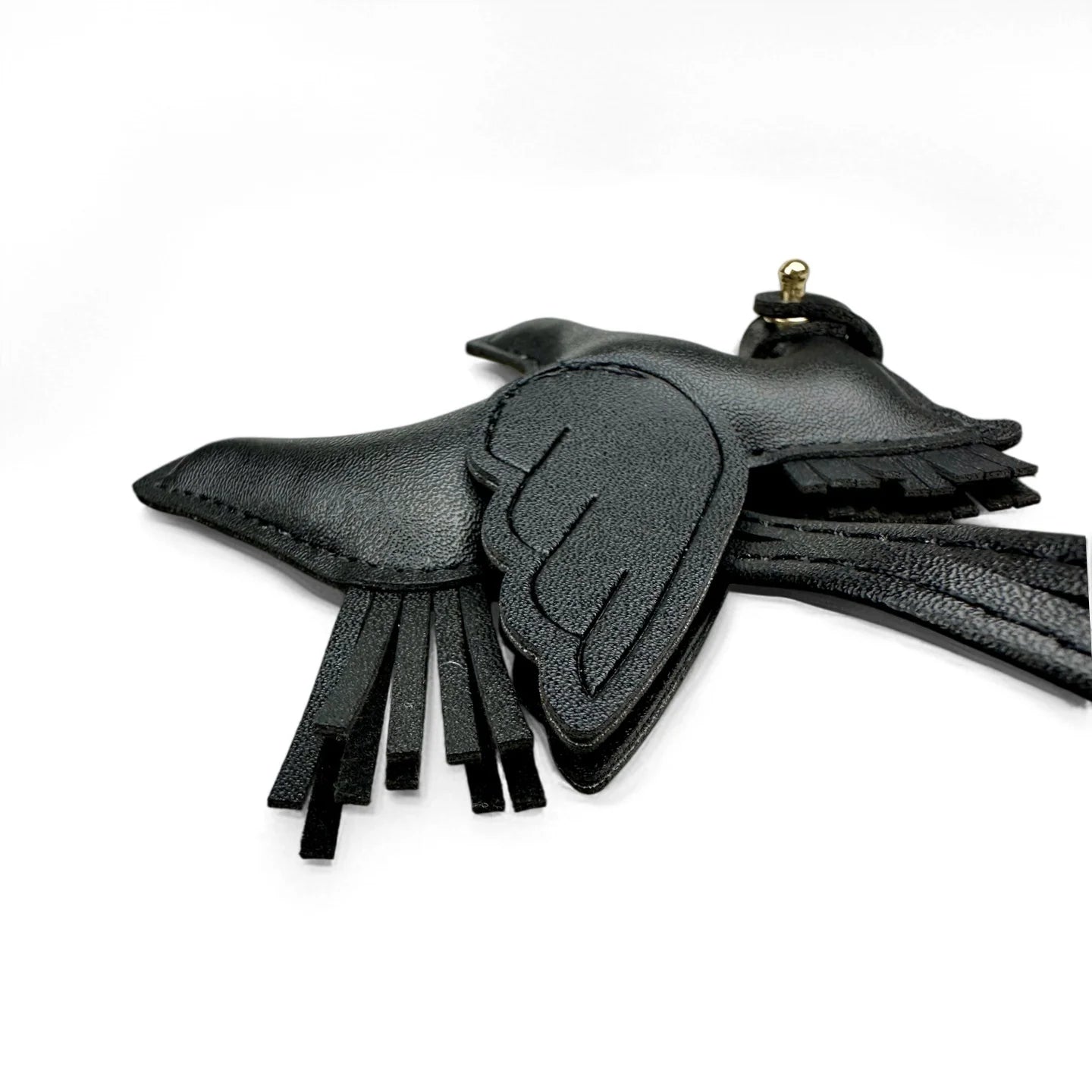 Winged Pony Keychain - Premium PU Leather Bag Charm with Detachable Strap