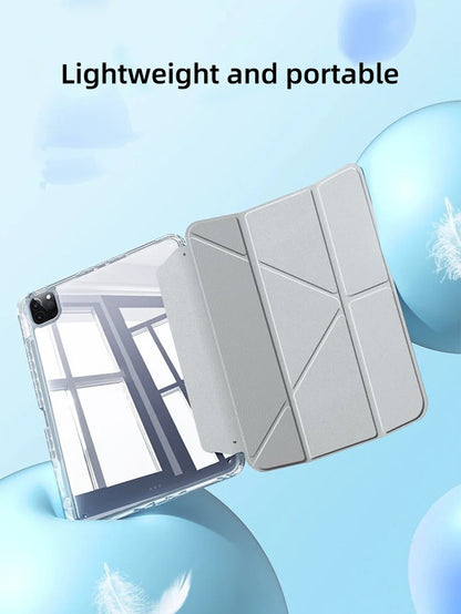 Smart Case with Pen Holder for iPad Air 5/6, Pro 11/12.9, Mini 6/7 – Compatible with 9.7" to 13" Models
