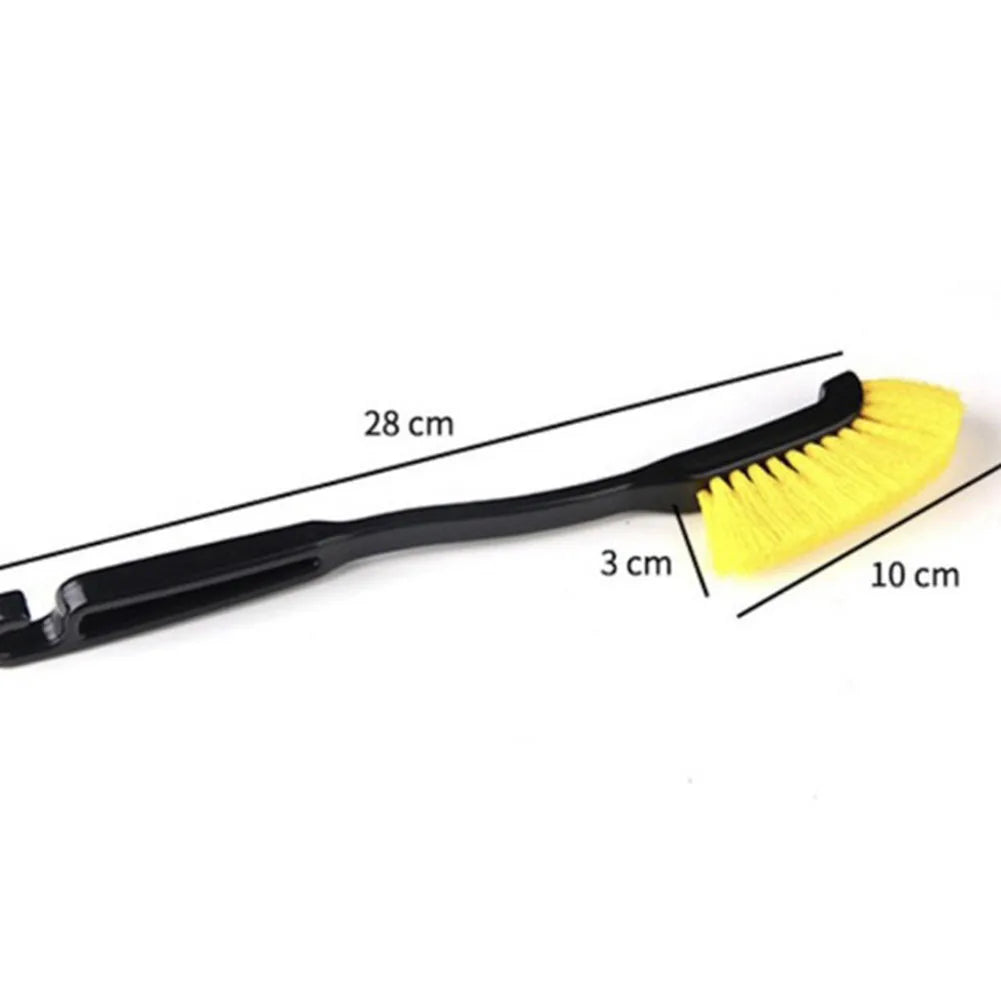 Car Wheel & Tire Rim Brush — Curved, Flexible Deep Cleaning Tool for Truck and Car Wheel Hubs