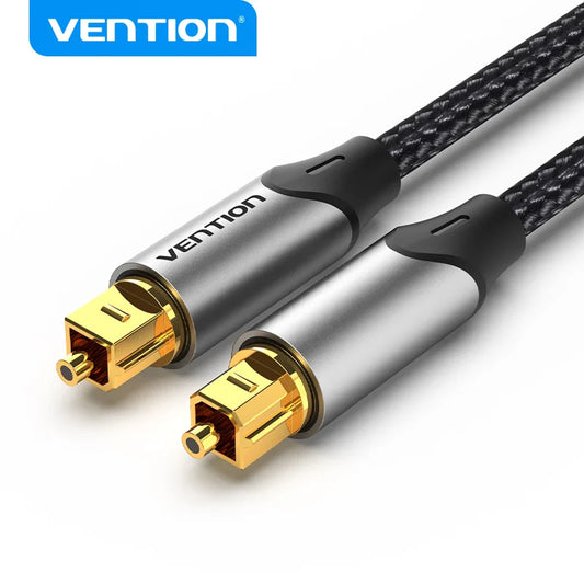 Vention Digital Optical Audio Cable – Toslink SPDIF Coaxial, 1m/2m for Amplifiers, Blu-ray, Xbox 360, PS4, Soundbar, Fiber Cable