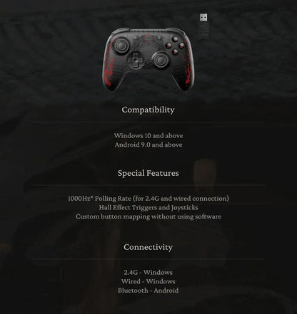 8BitDo Myth Wukong Ultimate 2C Gamepad - Wireless & Wired Gaming Controller for PC, Windows 10/11, Steam, Raspberry Pi & Android