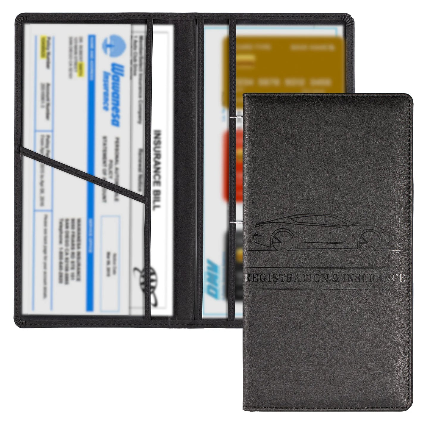 Car Registration & Insurance Holder – Vehicle Glove Box Organizer for Auto & Truck