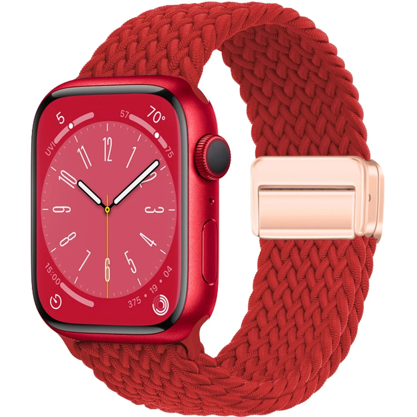 Braided Magnetic Strap for Apple Watch — Compatible with 38mm, 40mm, 41mm, 44mm, 45mm, 49mm Series SE, 7, 6, 8, 9, 10 & Ultra2