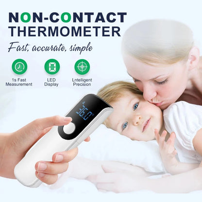 Digital Infrared Forehead Thermometer & Pulse Oximeter - Non-Contact Temperature Monitor with LED Blood Oxygen Detection