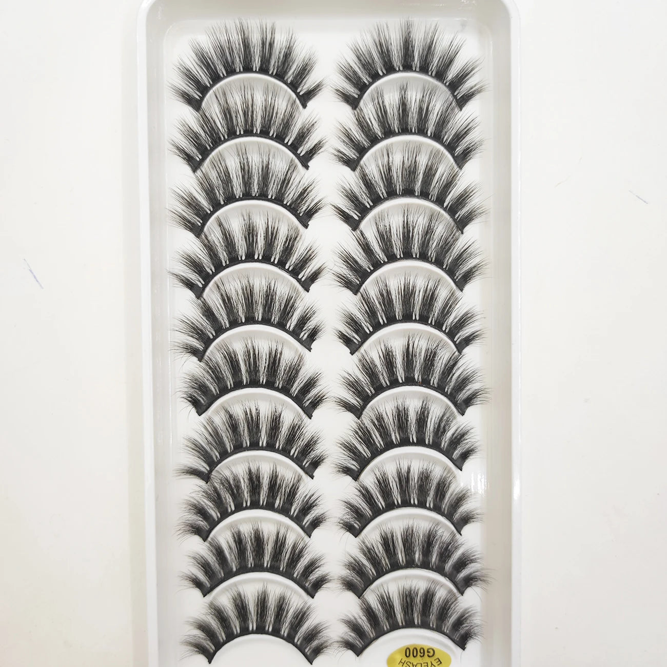 10 Pairs 3D Mink False Eyelashes – Soft Natural Cross Messy Dense Lash Extensions Makeup