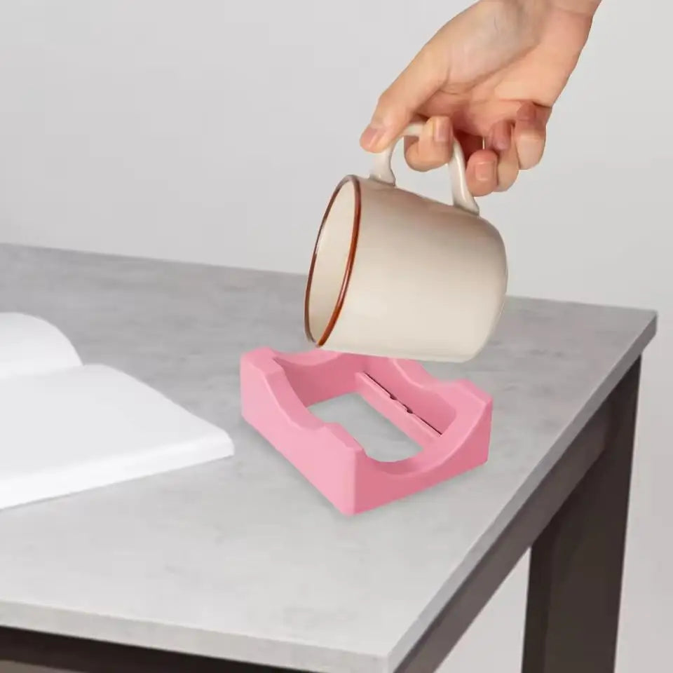 Silicone Tumbler Holder – Anti-Slip Lightweight Cup Cradle Stand with Two-Angle Support for Home Use