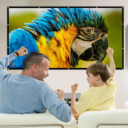 Portable Projector Screen 60–150 Inch - 16:9 Outdoor Movie & Home Theater Screen