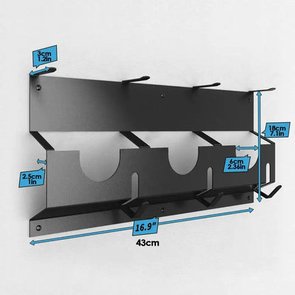 Wall-Mount Angle Grinder Holder – Stand & Cable Storage Rack for Disc Grinders, Cutting and Polishing Machines