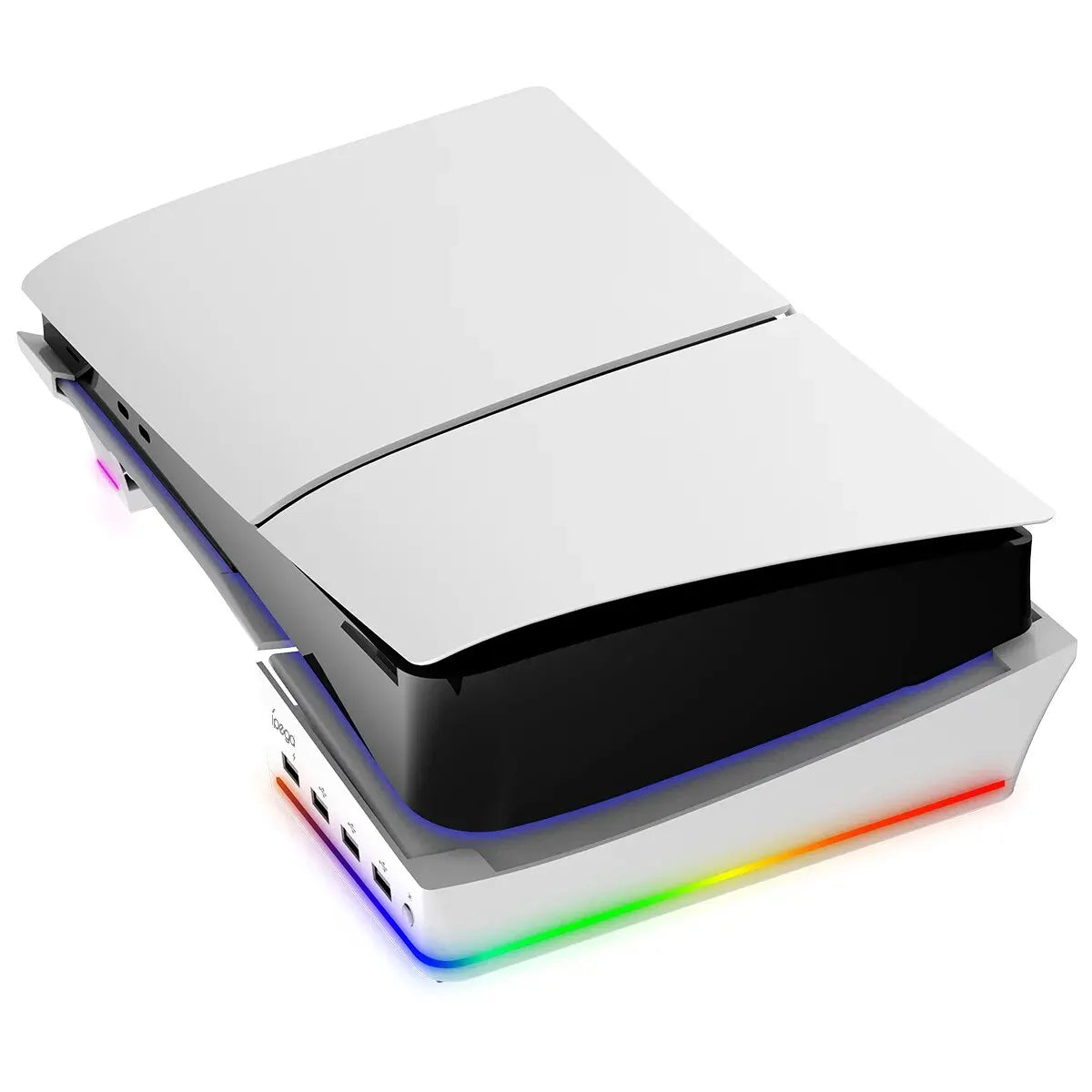 IPEGA RGB Horizontal Stand for PS5 Slim & PS5 Pro – Console Cooling Base with 14 Light Modes & 4-Port USB Hub Accessories