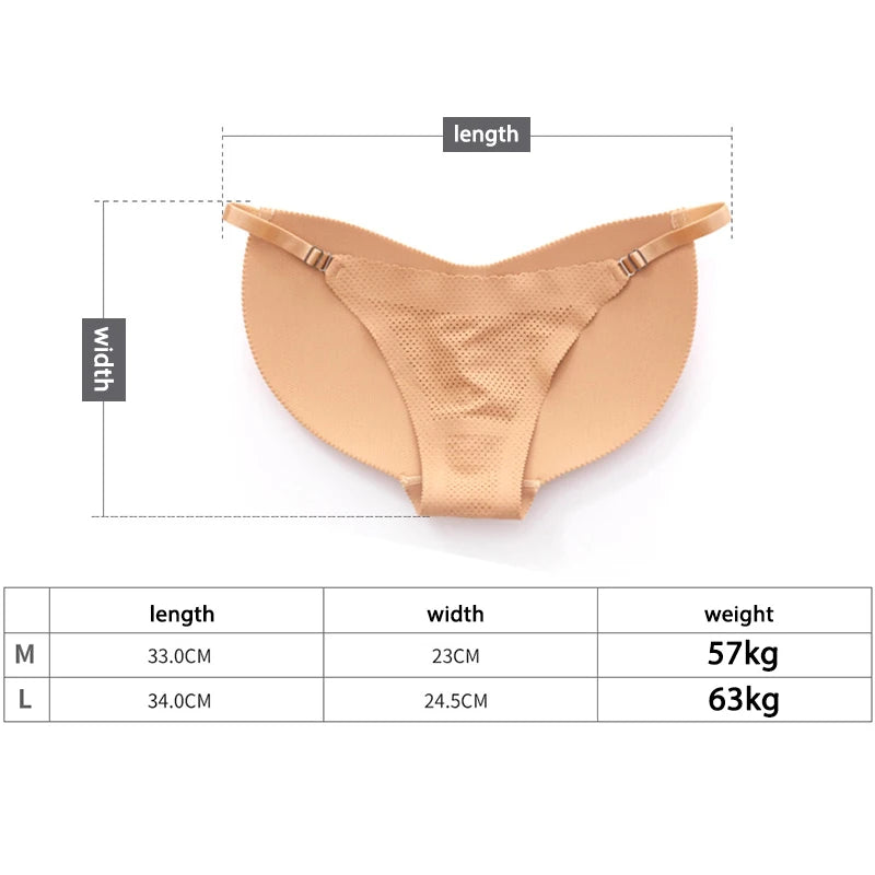 Women’s Sexy Body Shaper Butt Lifter – Hip Enhancer Briefs, Booty Lifter Shapewear with Fake Butt Pads & Control Panties
