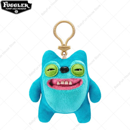 Original Fuggler Ugly Teeth Plush Keychain – Wide-Eyed Monster, Alien & Rabbit Peluche Pendant Toy