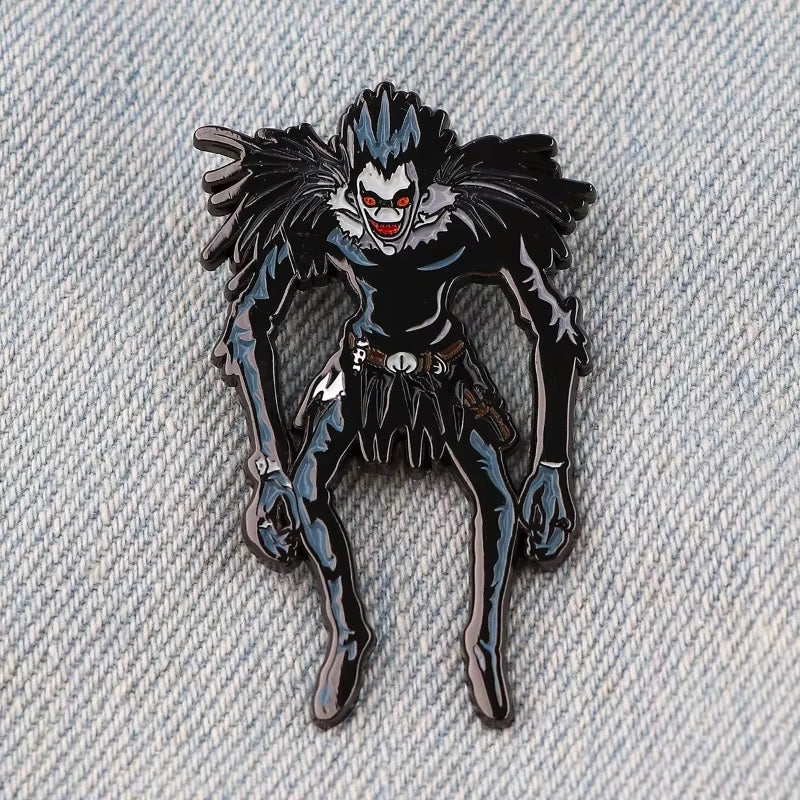 Death Note Ryuk Enamel Pin - Anime Shinigami Lapel Brooch for Manga Fans, Backpacks and Clothing Decor