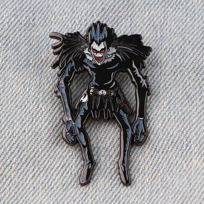 Death Note Ryuk Enamel Pin - Anime Shinigami Lapel Brooch for Manga Fans, Backpacks and Clothing Decor